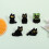 Sort kat metalbroche, emaljefinish, 2,9 cm 5