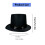 Καπέλο ενηλίκων Magician's Top Hat από πολυεστέρα με ρυθμιζόμενο καπέλο 3