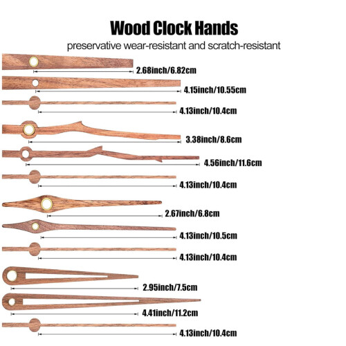 Quiet Wall Clock Movement Kit with Hands and Fittings 2