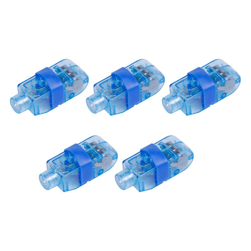 LED-fingerlys 5-pak – 4 farver, elastisk bånd, 1