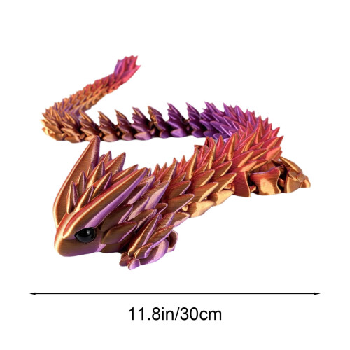 3D-utskriven ledad drakefigur – 30 cm, 8-ledad 1