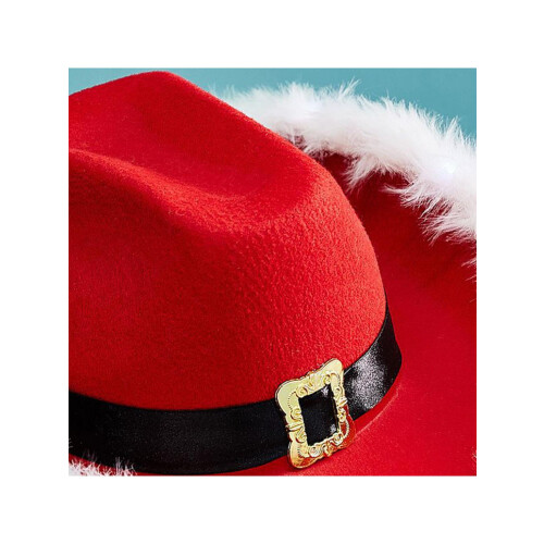 LED-lysende cowboyhatt – ensfarget, 58 cm 1