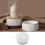 Modieus huis stevige siliconen sleutelhanger mal set 4