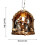 Nativity Scene Acrylic Ornament 2.4 Inch Double-Sided 3D 3