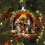 Nativity Scene Acrylic Ornament 2.4 Inch Double-Sided 3D 4