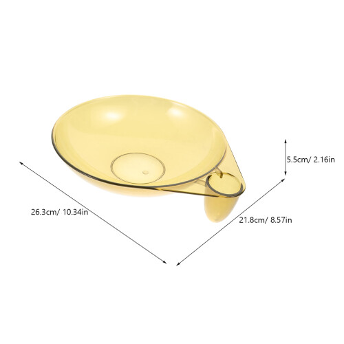Narancssárga PET gyümölcstálca – 26,3x21,8cm, egyedi forma 1