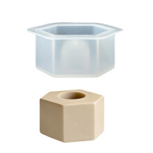 Moule de base de tube à essai en silicone-hexagone monotrou