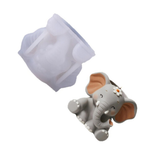 Moule en Silicone polyvalent avec des motifs d'éléphant, pour