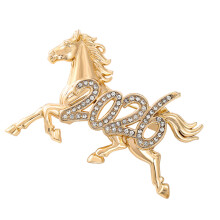 Dierenpaard Broche Zodiacs Thema Legering 3D Ontwerp-Goudkleur