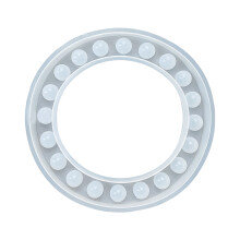 Moule unique de silicone de présentoir d'usine de-grand rond