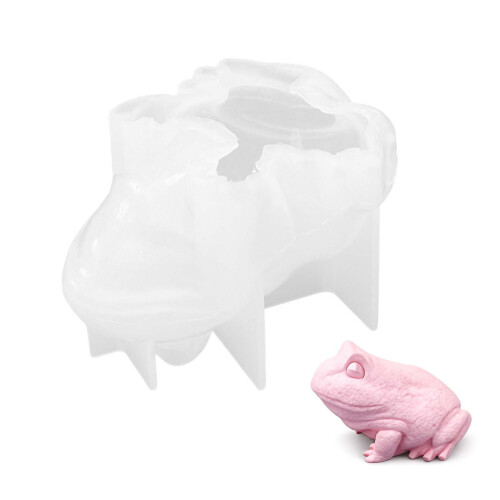 Moule en silicone en forme de crapaud de Pâques 3D réaliste pour