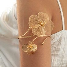 Bracelet manchette réglable en forme de papillon Floral,-32000