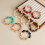 Geometrische onregelmatige hars elastische sieraden-Beige 6
