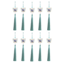 Eenvoudig te installeren 26 cm elegante franje-Lichtblauw