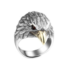 Handmade Bird Design Ring with Vintage Finish Adjustable Copper