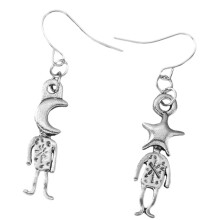Stilvolle Damen-Ohrringe im Bohemian-Stil, 1 Paar,-Silber