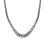 Multiple Shade Geometric Tassels Design Necklace-Silver X702 1