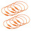 Multicolor Painted Steel Craft Craft Keychain Hardware-Orange 1