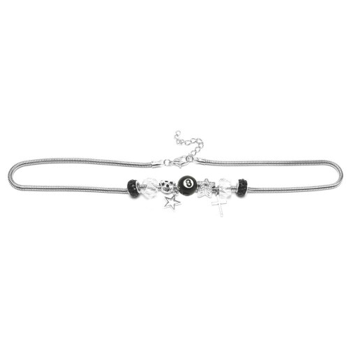 Collier élégant en alliage de Zinc, breloque étoile à-collier