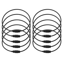 Anneaux porte-clés en métal avec un design de dessin animé-Noir