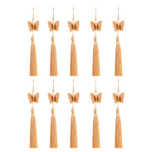Functional 26cm Butterfly Tassels Fringe Accessory for-Khaki
