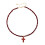 Portable Triangular Crystal Crosses Pendant Easy Carry-Red 1