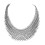 Collier à pompons géométriques à 16 nuances,-Argent X707 1