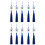 Sturdy Ice Silk Polyester Butterfly Tassels Keychain-Royal Blue 1