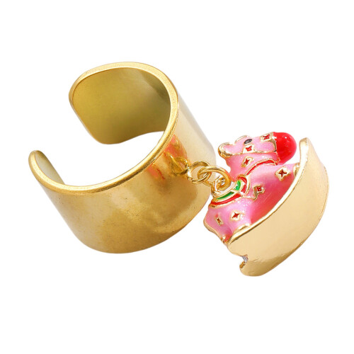 Lustiger, verspielter, verstellbarer Ring in-Rosa