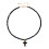 Compact Design Triangular Crystal Crosses Necklace Ideal-Black 1
