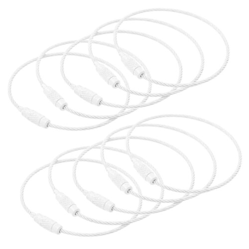 Kleurrijke multifunctionele sleutelhangerclip voor-Wit