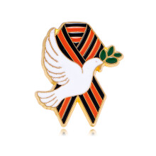 Peace Bird Symbol Brooch Lapel Badge Elegant Alloy Enamel Pin