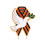 Belle broche de colombes de la paix en émail, accessoire de mode 1