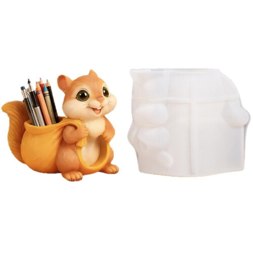 Silicone Craft Mold Squirrel Shape Planter Molds Suitable for