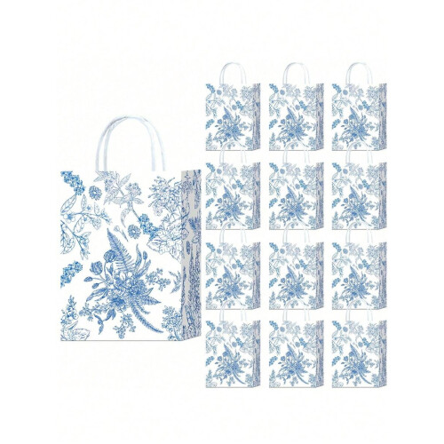 Sacchetti regalo floreali blu e bianchi – Chinoiserie,