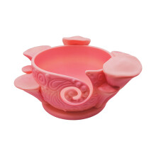 Bol de fil en plastique coloré avec trous sculptés,-Rose