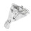Decorative Wedding Clothes Clip with Exchangeable Flower 1