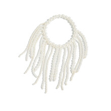 Stilvolles unregelmäßiges Perlenarmband mit Fransen,-1