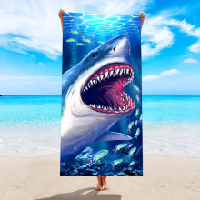 (ST073, 150x75cm) Beach towel quick-drying microfiber beach towel double-sided velvet quick-drying absorbent towel sand-proof beach towel