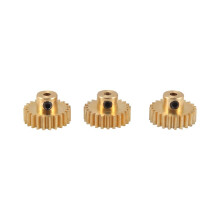 3PCS 3.175 mm Welle Messing Ritzel Motor Getriebe 32DP 48DP 64DP M0.8 für 1/10 1/8 RC Auto 3650 3660.23t