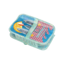 Creatieve vierkante vishaarclip acrylmaterialen voor-blauw roze