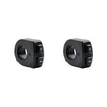 2X Fahrrad-Lithium-Batterie-ModifikationszubehöR 2-In-1 DK21-1S Schalter Mountainbike Roller Hupe Scheinwerferschalter