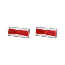 2x Éclairage arrière dynamo pour vélo avec support lumineux, 6 V CA, LED 0,5 W, compatible avec les