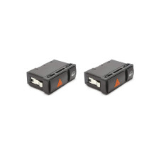 2X Notlichtschalter Druckknopf Warnblinkschalter für -BMW 3 Series E46 61318368920