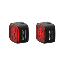 2X Enfitnix CubeliteIII Fahrradlicht Intelligentes Rücklicht Automatisches Bremsrücklicht Leichtes Ultrahelles LED-Warnnachtlicht