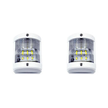 2X Boot 12V Navigationslichter Weißes Hecklicht Marine Safe Night Sailing Signallampe für Fischerboot Yacht Ponton