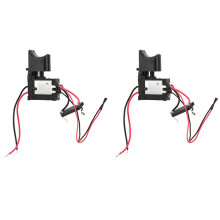 2x 7.2V-24V Drehzahlregler für Akku-Bohrschrauber mit Lithium-Akku und Auslöseschalter mit Beleuchtung