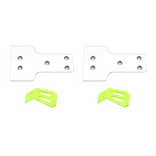 2x 12428-0364 Frontunterbodenschutzblech aus Aluminium und Frontstoßstange für 12428 12427 RC-Car-Ersatzteile