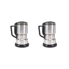 2X Elektrische Kaffeemühle. Getreidemühle. Gewürzmühle. Elektrische Haushalts-Kleinmühle. Pulvermühle. Gewürzmühle. EU-Stecker