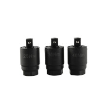 Kit d'adaptateurs de couple 25 Nm + 35 Nm + 40 Nm. Pour cliquet 3/8". Compatible avec les filtres à